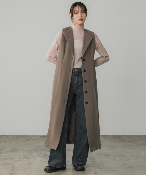 ワイドラペルジレワンピ（ジャンパースカート）｜PUBLIC TOKYO