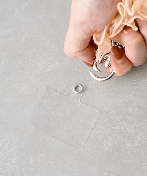 BIRTHDAY BAR（バースデイバー）の「オーガンジー ショートストラップ（スマホグッズ・レディース・オレンジ/ブラック/グレー・フリー）」の7枚目の写真