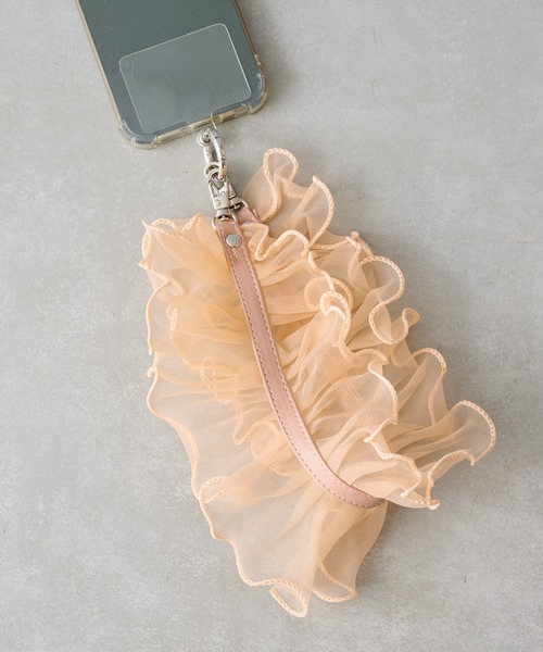 BIRTHDAY BAR（バースデイバー）の「オーガンジー ショートストラップ（スマホグッズ・レディース・オレンジ/ブラック/グレー・フリー）」の17枚目の写真