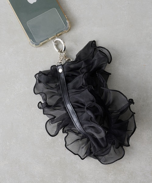 BIRTHDAY BAR（バースデイバー）の「オーガンジー ショートストラップ（スマホグッズ・レディース・オレンジ/ブラック/グレー・フリー）」の9枚目の写真