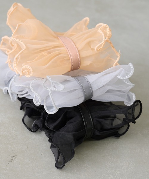 BIRTHDAY BAR（バースデイバー）の「オーガンジー ショートストラップ（スマホグッズ・レディース・オレンジ/ブラック/グレー・フリー）」の5枚目の写真