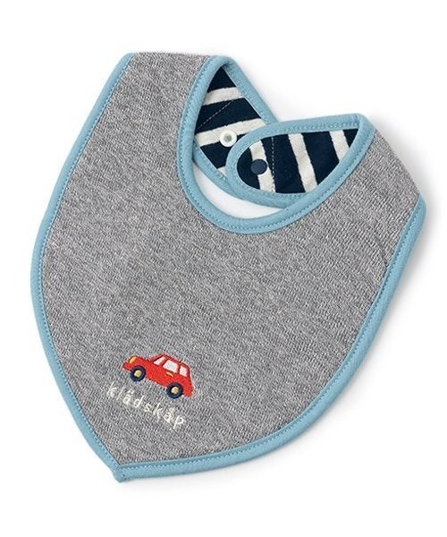 kladskap（クレードスコープ）の「刺しゅう接結スタイ（スタイ/よだれかけ・キッズ・ライトカーキ/グレー・FREE）」の7枚目の写真