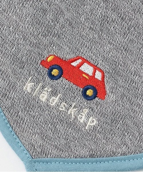 kladskap（クレードスコープ）の「刺しゅう接結スタイ（スタイ/よだれかけ・キッズ・ライトカーキ/グレー・FREE）」の10枚目の写真