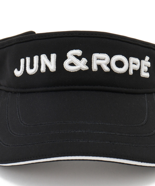 JUN&ROPE'（ジュンアンドロペ）の「立体刺繍ロゴバイザー（サンバイザー・レディース・ブラック/ネイビー/ホワイト・FREE）」の13枚目の写真