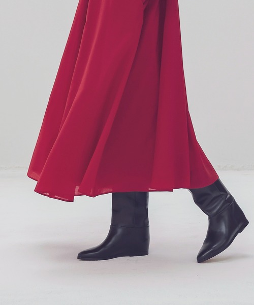 STUMBLY(スタンブリー)の「STUMBLY / Back Ribbon Dress(バックリボンワンピース)(ワンピース・レディース・レッド/グレー・36)」の10枚目の写真
