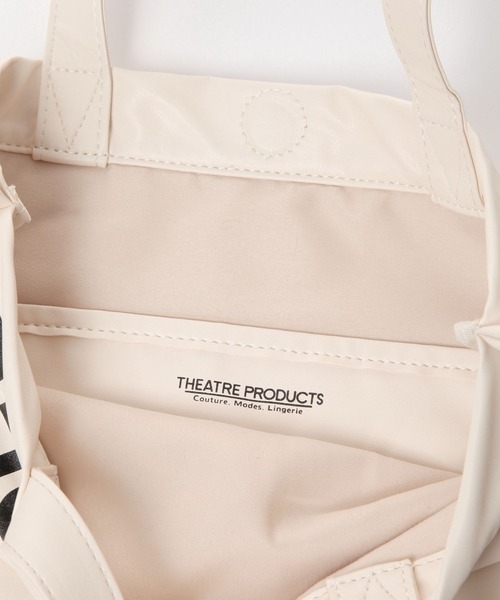 THEATRE PRODUCTS(シアタープロダクツ)の「【THEATRE PRODUCTS】別注レタリングフリルトート(トートバッグ・レディース・ブラック/アイボリー・FREE)」の6枚目の写真