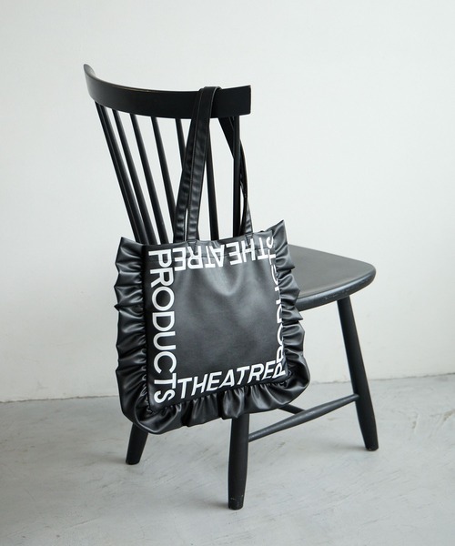 THEATRE PRODUCTS(シアタープロダクツ)の「【THEATRE PRODUCTS】別注レタリングフリルトート(トートバッグ・レディース・ブラック/アイボリー・FREE)」の18枚目の写真