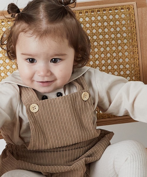 ランダムコーデュロイロンパース（ロンパース）｜riziere（リジェール