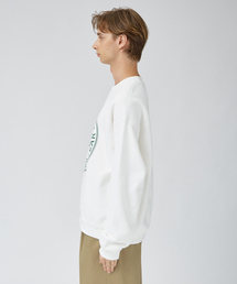 【LACOSTE】ワンポイングラフィック クルーネックスウェット セール】裏パイル地 ワンポイングラフィックプリントクルー