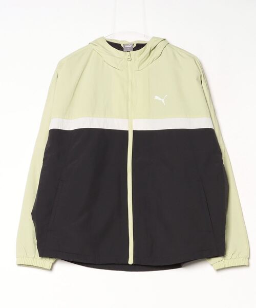 PUMA(プーマ)の「プーマ PUMA トリコットライナーウーブンジャケット(ナイロンジャケット・レディース・ベージュ/グリーン/ピンク・S/M/L/XL)」の2枚目の写真