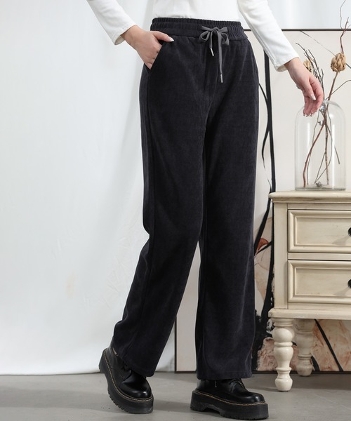 aimoha(アイモハ)の「【Aimoha】ドローストリングストレートパンツ(その他パンツ・レディース・グレー/ブラック/ベージュ・MEDIUM/X-LARGE/LARGE)」の2枚目の写真