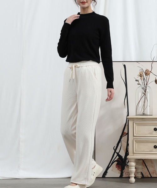 aimoha(アイモハ)の「【Aimoha】ドローストリングストレートパンツ(その他パンツ・レディース・グレー/ブラック/ベージュ・MEDIUM/X-LARGE/LARGE)」の17枚目の写真