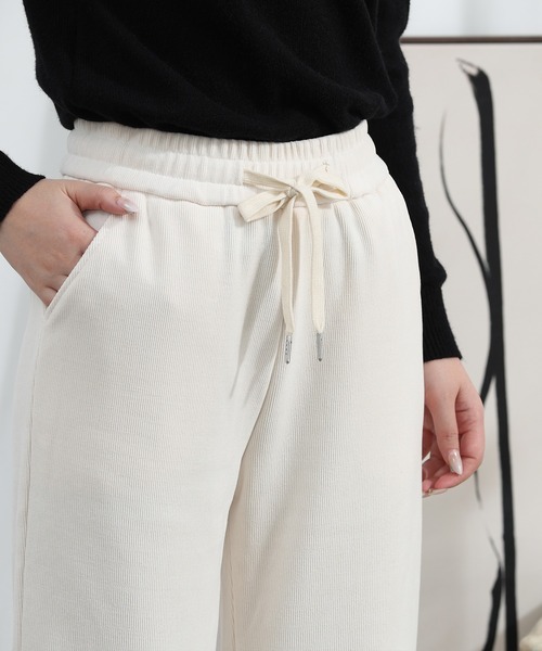 aimoha(アイモハ)の「【Aimoha】ドローストリングストレートパンツ(その他パンツ・レディース・グレー/ブラック/ベージュ・MEDIUM/X-LARGE/LARGE)」の21枚目の写真