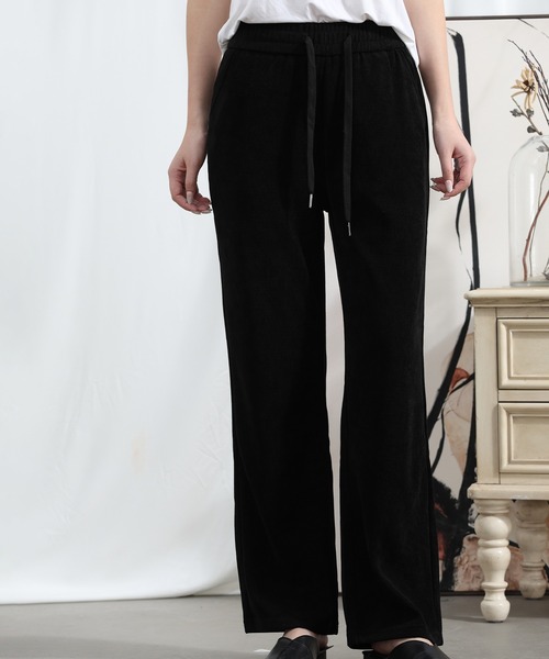 aimoha(アイモハ)の「【Aimoha】ドローストリングストレートパンツ(その他パンツ・レディース・グレー/ブラック/ベージュ・MEDIUM/X-LARGE/LARGE)」の12枚目の写真