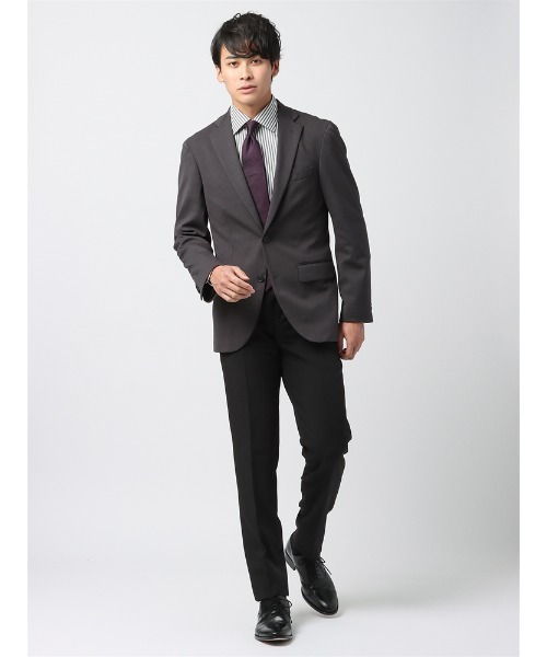 SUIT SQUARE(スーツスクエア)の「NONIRON ポリエステル 2wayStretch ムジ RS05(スラックス・メンズ・ブラック/ライトグレー・S(76cm)/M(79cm)/SS(73cm)/3L(88cm)/LL(85cm)/L(82cm))」の12枚目の写真
