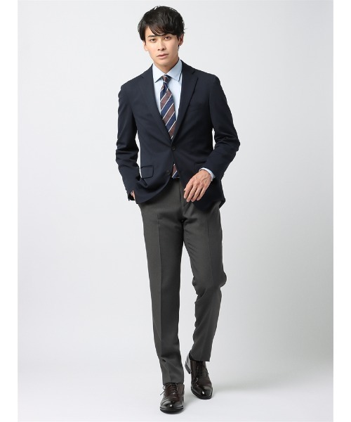 SUIT SQUARE(スーツスクエア)の「NONIRON ポリエステル 2wayStretch ムジ RS05(スラックス・メンズ・ブラック/ライトグレー・S(76cm)/M(79cm)/SS(73cm)/3L(88cm)/LL(85cm)/L(82cm))」の4枚目の写真