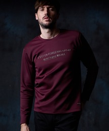 ストレッチポンチジェルプリント長袖Ｔシャツ