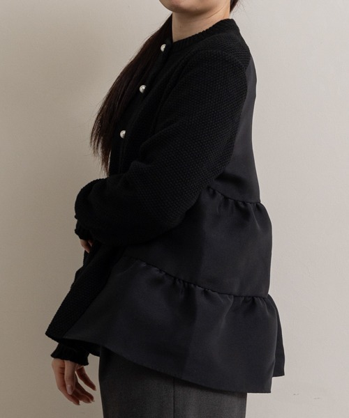 sono ソーノ　カーディガン　ジャケット　ティアード ZOZO限定】再販売！ご自宅でお洗濯可能/日本製/UVカット【SONO/ソーノ