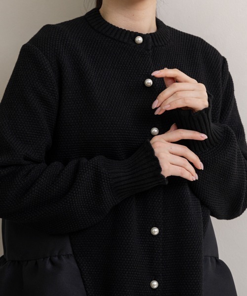 ご自宅でお洗濯可能/日本製【SONO/ソーノ】ﾊﾞｯｸﾃｨｱｰﾄﾞ ﾊｲﾌﾞﾘｯﾄﾞﾆｯﾄ