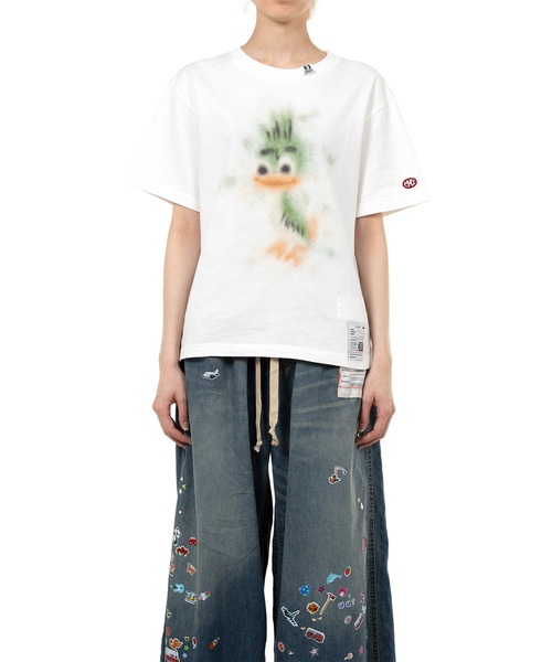 Maison MIHARA YASUHIRO（メゾンミハラヤスヒロ）の「LEON Printed T-shirt（Tシャツ/カットソー・レディース・グレー/ブラック/ホワイト・38/36）」の5枚目の写真