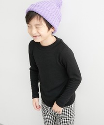 QUNTSTYLE | リブハイネックTシャツ（男の子・女の子）(Tシャツ/カットソー)