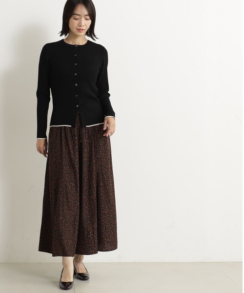 FOUND GOOD（ファウンドグッド）の「コンフォートクルーニットCD（カーディガン/ボレロ・レディース・アイボリー/ブラック/グリーン系5/グレー系8・L/M/S）」の5枚目の写真