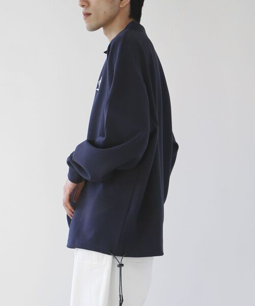 CRAFT STANDARD BOUTIQUE（クラフトスタンダードブティック）の「リップルポロシャツ（スウェット・メンズ・ネイビー/ブラック/ホワイト系その他・L/M/XL）」の19枚目の写真