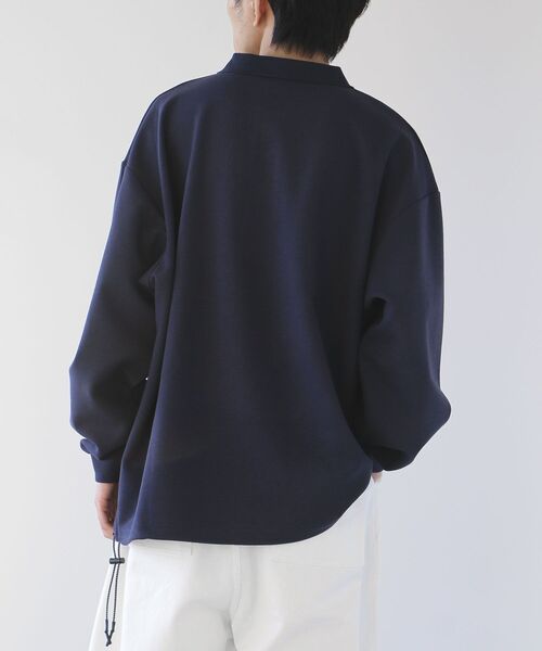 CRAFT STANDARD BOUTIQUE（クラフトスタンダードブティック）の「リップルポロシャツ（スウェット・メンズ・ネイビー/ブラック/ホワイト系その他・L/M/XL）」の20枚目の写真