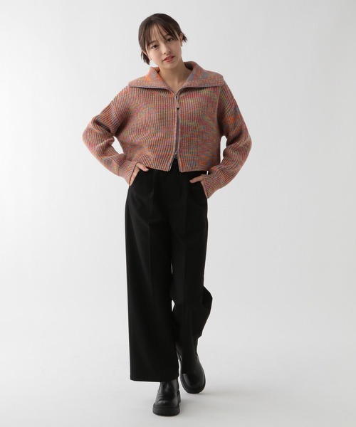 GLOBAL WORK（グローバルワーク）の「裏起毛ワイドパンツ/AND YUA ANY/115771（スラックス・キッズ・チャコール/ブラック・160cm/150cm）」の3枚目の写真