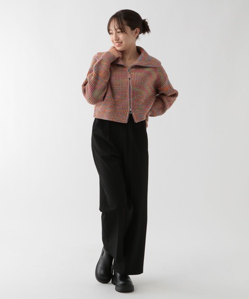 GLOBAL WORK（グローバルワーク）の「裏起毛ワイドパンツ/AND YUA ANY/115771（スラックス・キッズ・チャコール/ブラック・160cm/150cm）」の5枚目の写真