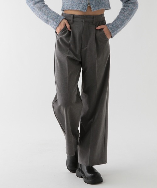 GLOBAL WORK（グローバルワーク）の「裏起毛ワイドパンツ/AND YUA ANY/115771（スラックス・キッズ・チャコール/ブラック・160cm/150cm）」の13枚目の写真