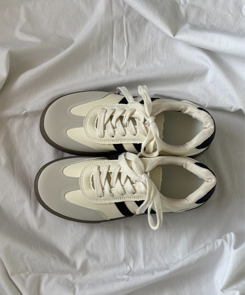 Teem Store（チームストア）の「厚底ラインジャーマンスニーカー（スニーカー・レディース・アイボリー・40/38/36）」の10枚目の写真