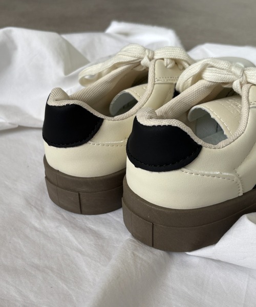 Teem Store（チームストア）の「厚底ラインジャーマンスニーカー（スニーカー・レディース・アイボリー・40/38/36）」の14枚目の写真