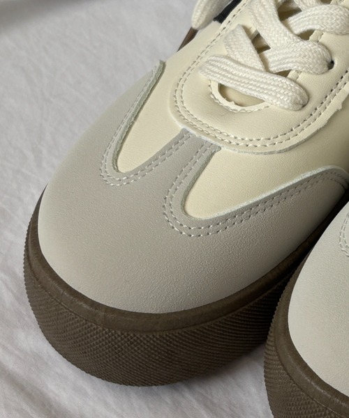 Teem Store（チームストア）の「厚底ラインジャーマンスニーカー（スニーカー・レディース・アイボリー・40/38/36）」の15枚目の写真
