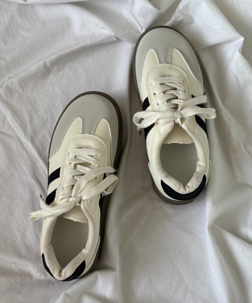 Teem Store（チームストア）の「厚底ラインジャーマンスニーカー（スニーカー・レディース・アイボリー・40/38/36）」の13枚目の写真