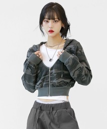 minsobi ミンソビ ハニーコムジャケット ダウンジャケット ケミカルウォッシュデニムジャケット（デニムジャケット