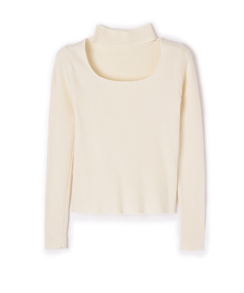 Choker frill knit【Black】