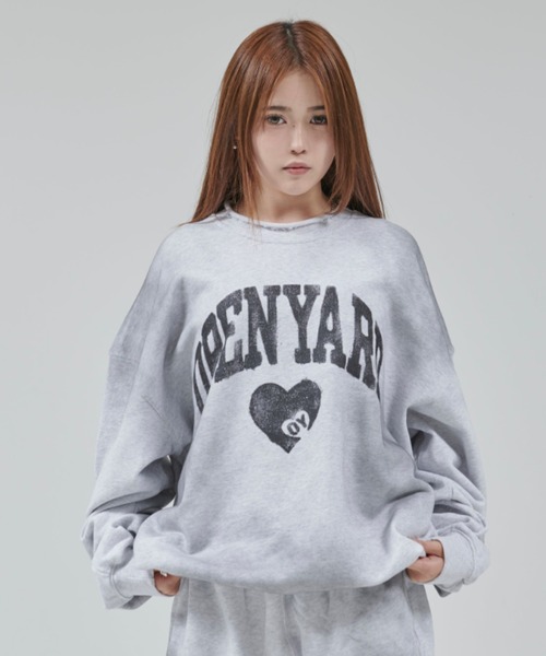 OY/オーワイ』 VINTAGE WASHED HEART CREWNECK/ヴィンテージ