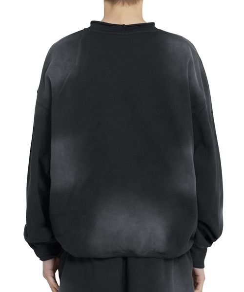 OY(オーワイ)の「『OY/オーワイ』 VINTAGE WASHED HEART CREWNECK/ヴィンテージハートクルーネック(スウェット・レディース・グレー/ブラック・FREE)」の9枚目の写真