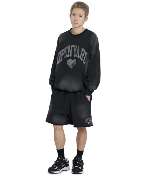 ★OY★VINTAGE WASHED HEART CREWNECK - BLACK★正規品/人気 OY/オーワイ』 VINTAGE WASHED HEART CREWNECK/ヴィンテージ