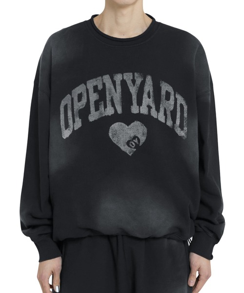 トレーナー スウェット 「OY/オーワイ」 VINTAGE WASHED HEART CREWNECK/ヴィンテージハートクルーネック レディース メ OY トレーナー スウェット 「OY/オーワイ」 VINTAGE WASHED