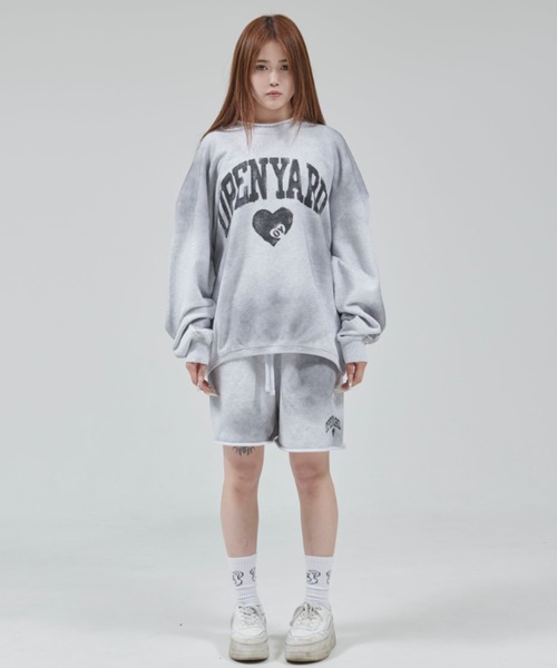 『OY/オーワイ』 ヴィンテージハートクルーネック (ロゴスウェット OY/オーワイ』 VINTAGE WASHED HEART CREWNECK/ヴィンテージ