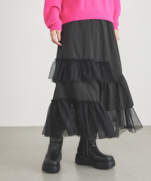 チュールフリルスカート（スカート）｜RODEO CROWNS WIDE BOWL（ロデオクラウンズワイドボウル）