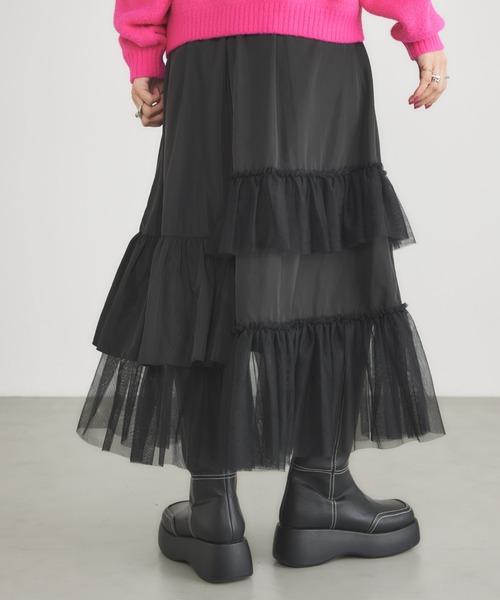 チュールフリルスカート（スカート）｜RODEO CROWNS WIDE BOWL（ロデオクラウンズワイドボウル）