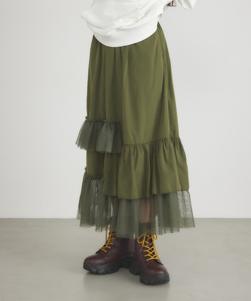 チュールフリルスカート（スカート）｜RODEO CROWNS WIDE BOWL（ロデオクラウンズワイドボウル）