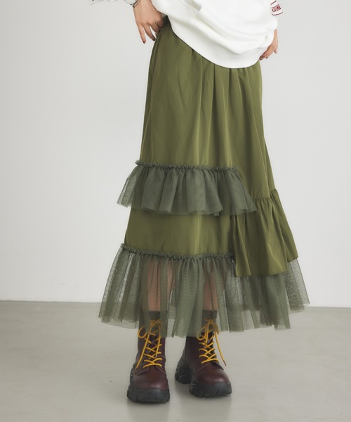 チュールフリルスカート（スカート）｜RODEO CROWNS WIDE BOWL（ロデオクラウンズワイドボウル）
