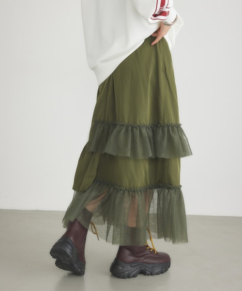 チュールフリルスカート（スカート）｜RODEO CROWNS WIDE BOWL（ロデオクラウンズワイドボウル）