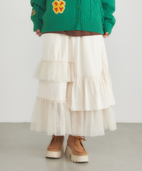 チュールフリルスカート（スカート）｜RODEO CROWNS WIDE BOWL（ロデオクラウンズワイドボウル）