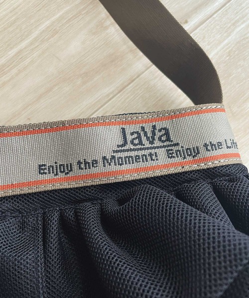 Java（ジャバ）の「《Javaジャバコラボ》フェミニン&スポーティで可愛い。シアーフリル巾着ショルダーバッグ（ショルダーバッグ・レディース・ブラック/ベージュ・ONE SIZE）」の11枚目の写真