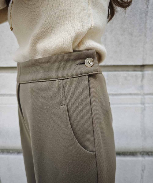 esutoreja（エストレジャ）の「ウエストボタンストレートパンツ（その他パンツ・レディース・ブラック/アイボリー/ブラウン・M/S）」の12枚目の写真